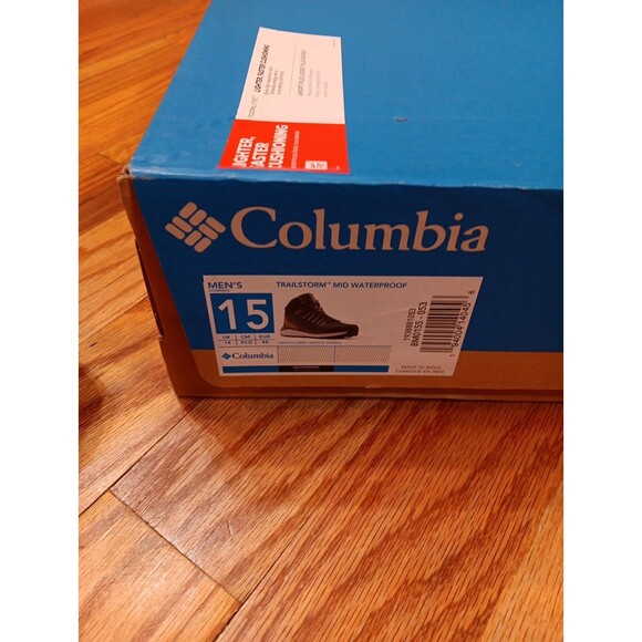Men\'s Columbia Trailstorm Mid‎ Waterproof Boot Graphite 15 New! main image 9